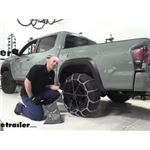 Titan Chain Snow Tire Chains with Tensioners Installation - 2021 Toyota Tacoma