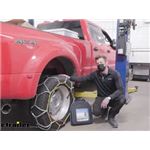 Titan Chain Diamond Alloy Snow Tire Chains Installation - 2022 Ford F-450 Super Duty