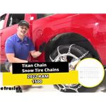 Titan Chain Wide Base and Dual Tires Snow Tire Chains Installation - 2022 Ram 1500 Classic