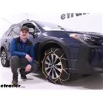 Titan Chain Diamond Alloy Snow Tire Chains Installation - 2023 Subaru Outback Wagon