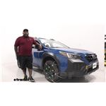 Play video Installing the Titan Chain Cable Tire Chains on a 2024 Subaru Outback Wagon