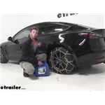 Titan Chain Diamond Alloy Snow Tire Chains Installation - 2020 Tesla Model 3