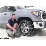 Titan Chain V-Bar Snow Tire Chains Installation - 2020 Toyota Tundra