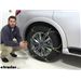 Titan Chain Diagonal Alloy Cable Snow Tire Chains Installation - 2019 Infiniti QX80