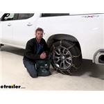 Titan Chain Snow Tire Chains for Wide Base Tires Installation - 2020 Chevrolet Silverado 1500