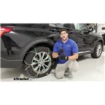 Titan Chain Diagonal Alloy Cable Snow Tire Chains Installation - 2021 Ford Explorer