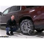 2023 GMC Yukon XL Titan Chain Snow Tire Chains for Wide Base and Dual Tires: Complete Installation