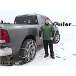 Titan Chain Mud Service Snow Tire Chains Installation - 2012 Ram 1500
