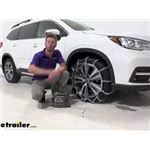 Titan Wide Base Tires Snow Tire Chains Installation - 2020 Subaru Ascent
