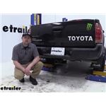 etrailer.com Trailer Hitch Receiver Installation - 2013 Toyota Tacoma