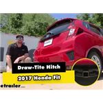 Draw-Tite Sportframe Trailer Hitch Installation - 2017 Honda Fit