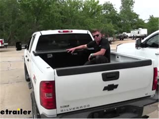 2009 Chevrolet Silverado UWS Truck Bed Toolbox Crossover Style Low Profile Series 8.4 cu ft Bright Aluminum