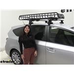 Play video DIY 2014 Toyota Prius v Installation for the Yakima SkinnyWarrior Roof Rack Cargo Basket