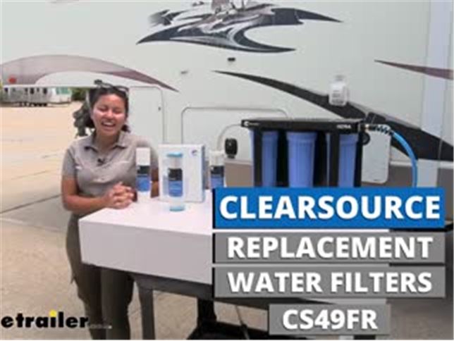 Clearsource Onboard Pro RV Water Filter System w/ VirusGuard - 3 Canister -  Indoor Clearsource RV Water Filter CS59FR