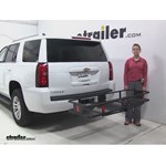 Play video Fit Test: 20x59 Curt Cargo Carrier for 2" Hitches on a 2016 Chevrolet Tahoe