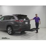 Play video Test Fit: 19x47 Curt Cargo Carrier for 1-1/4" and 2" Hitches on a 2016 Toyota Highlander