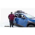 Play video Test Fitting the Curt Roof Mounted Cargo Basket - 2024 Subaru Outback Wagon