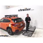 Play video Fit Verified: 24x60 etrailer Cargo Carrier for 2" Hitches on a 2019 Subaru Crosstrek