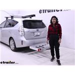 Play video Test Fit: Flint Hill Goods 22" x 49" Hitch Mounted Aluminum Cargo Carrier on a 2014 Toyota Prius v