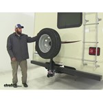 rv bumper spare tire mount