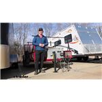 A Look at the Trailer Valet JXS Drill Powered Drop Leg Trailer Jack with Footplate  Video