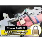Trimax Solid Brass Resettable Combination Padlock Review TMX83FR