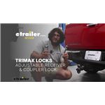 Trimax Adjustable Receiver and Coupler Lock Set Feature Breakdown