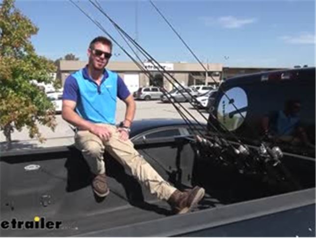 Viking Solutions Adjustable Fishing Rod Carrier for Trucks - Aluminum -  Black - 6 Rods Viking Solutions Fishing Rod Holders VS54FR