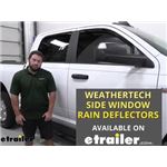 WeatherTech Front and Rear Side Window Rain Guards Review