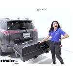 Yakima EXO SwingBase with GearLocker Enclosed Cargo Carrier Review on a 2017 Toyota RAV4