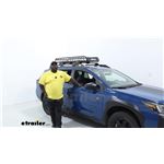 Play video A Closer Look at the Yakima SkinnyWarrior Roof Rack Cargo Basket on a 2024 Subaru Outback Wagon