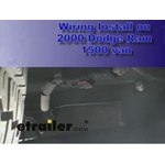 Trailer Wiring Harness Installation - 2000 Dodge 1500 Van