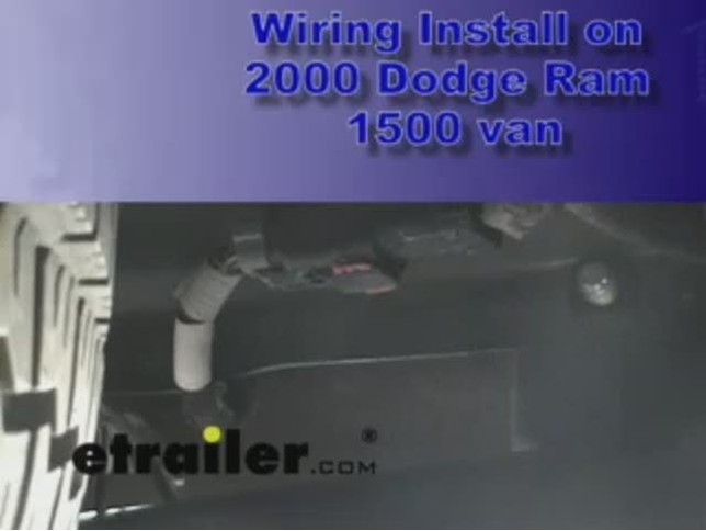 2000 Dodge Van T-One Vehicle Wiring Harness with 4-Pole Flat Trailer