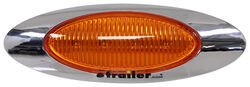 M1 LED Trailer Clearance or Side Marker Light w/ Chrome Bezel - Submersible - 4 Diodes - Amber Lens - 00212335P