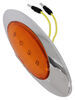 M1 LED Trailer Clearance or Side Marker Light w/ Chrome Bezel - Submersible - 4 Diodes - Amber Lens Side Marker 00212335P