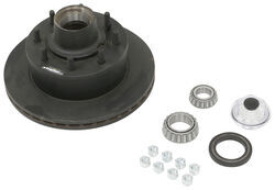 Dexter 12-1/4" Hub-and-Rotor Assembly - Oil - 8 on 6-1/2 - E-Coat - 1/2" Bolts - 7K