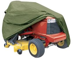 Classic Accessories Lawn Tractor Cover - up to 54" Deck, Olive