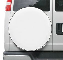 Classic Accessories Spare Tire Cover for 25-1/2" to 26-1/2" Diameter Tires - White - Qty 1 - 052963751208