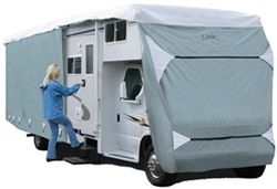Classic Accessories PolyPro III Deluxe RV Cover for Class C Motorhomes up to 32' Long - Gray