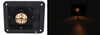 Europa 12V RV Dome Light w/ Swivel Light - Single - Recessed - 4-1/2" Long - Black Housing Incandescent Light 06001072B