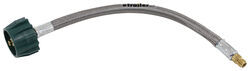 MB Sturgis Propane Pigtail w/ Back Check - Type 1 x 1/4" MIF - Stainless Overbraid - 1' - 100833-12