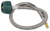 MB Sturgis Propane Pigtail w/ Back Check - Type 1 x 1/4" MIF - Stainless Overbraid - 2' Type 1 - Female 100833-24