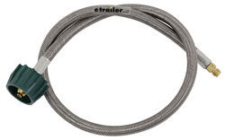 MB Sturgis Propane Pigtail w/ Back Check - Type 1 x 1/4" MIF - Stainless Overbraid - 3' - 100833-36