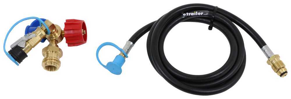 MB Sturgis Sturgi-Stay T-Fitting w Hose - Type 1 Valve - Quick Disconnect, Disposable Cylinder Ports Type 1 - Male,1 Inch-20 - Male 103615
