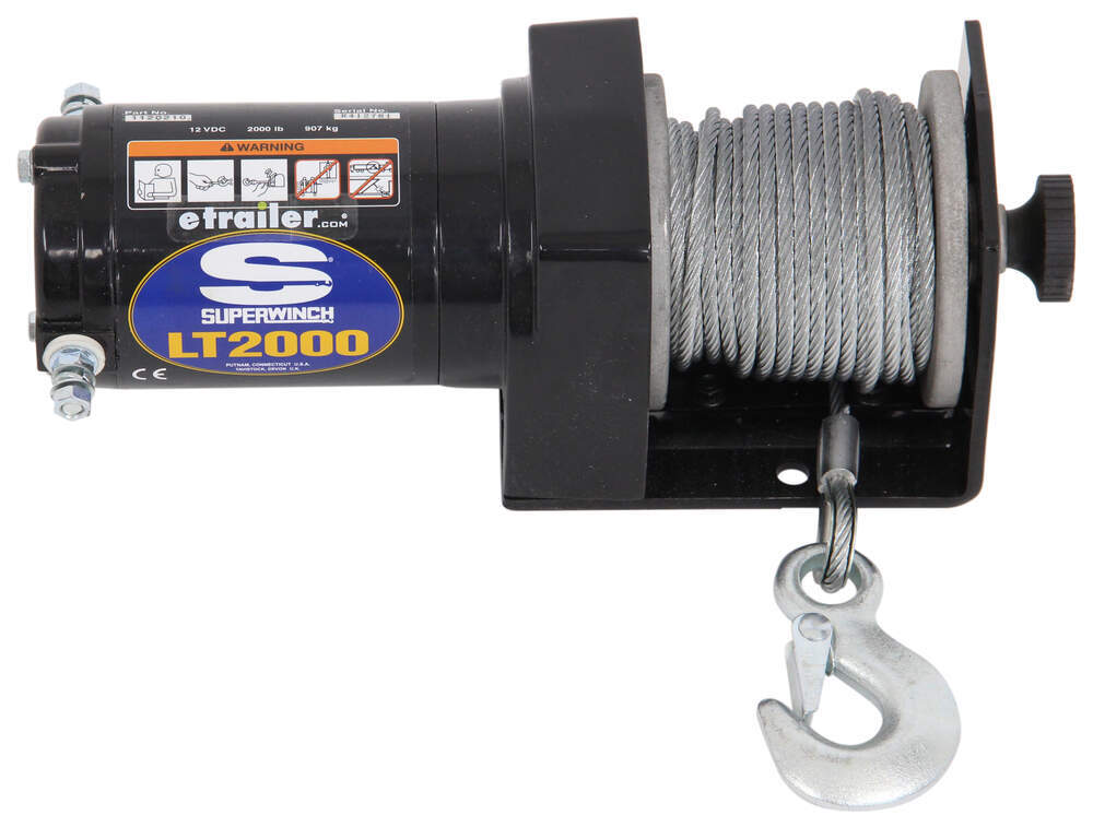 Superwinch LT2000 ATV Winch - Wire Rope - Roller Fairlead