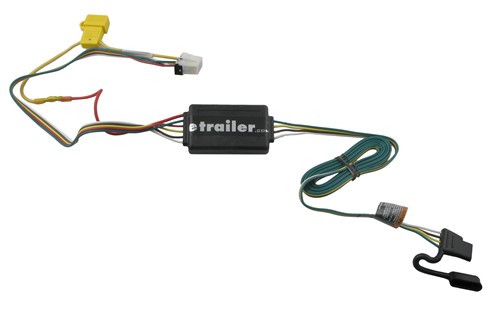 Tow Package Vehicle Wiring Harness with 4-Pole Flat Trailer Connector