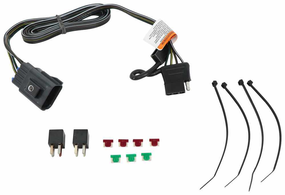 T-One Vehicle Wiring Harness for Factory Tow Package - 4-Pole Flat Trailer Connector No Converter 118270