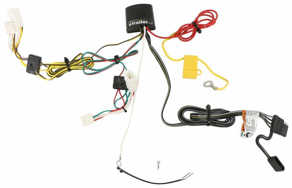 T-One Vehicle Wiring Harness with 4-Pole Flat Trailer Connector Custom Fit 118505