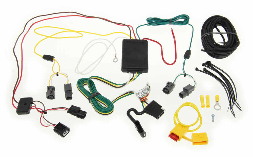 T-One Vehicle Wiring Harness with 4-Pole Flat Trailer Connector Powered Converter 118537