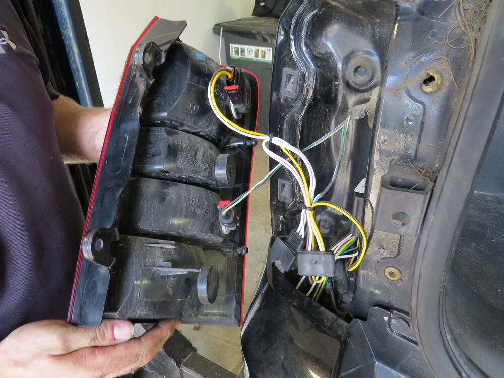 2011 Jeep Patriot T-One Vehicle Wiring Harness with 4-Pole Flat Trailer